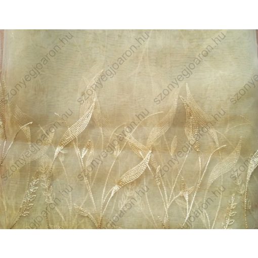 Bézs Organza kész Függöny Csíptetős +Bújtatós