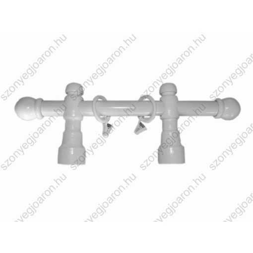 Emili Fehér Egysoros Fa Karnis Szett 150 cm