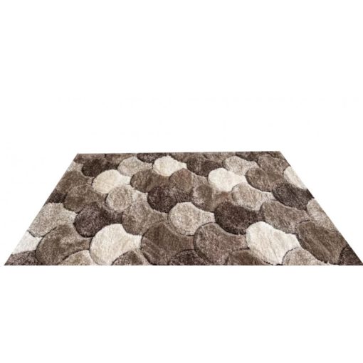 Opera fehér fekete shaggy szőnyeg 80 x 150 cm