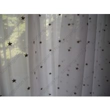 Csillag Fehér Organza kész Függöny 250 x 300 cm
