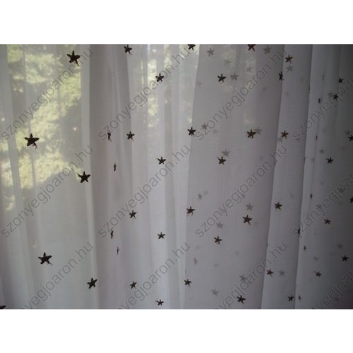 Csillag Fehér Organza kész Függöny 250 x 300 cm