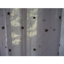 Csillag Fehér Organza kész Függöny 250 x 300 cm