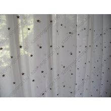 Csillag Fehér Organza kész Függöny 250 x 300 cm