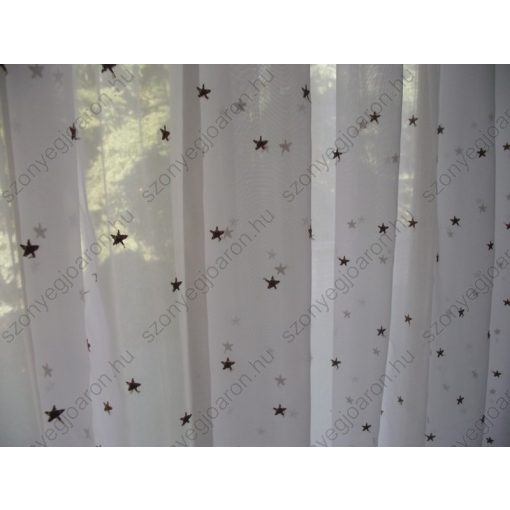 Csillag Fehér Organza kész Függöny 250 x 300 cm