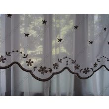 Csillag Fehér Organza kész Függöny 250 x 300 cm