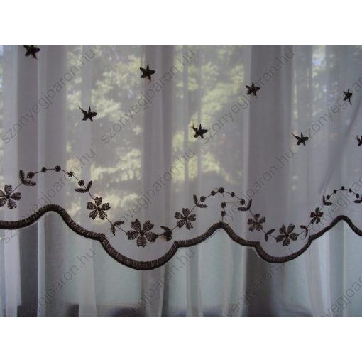 Csillag Fehér Organza kész Függöny 250 x 300 cm