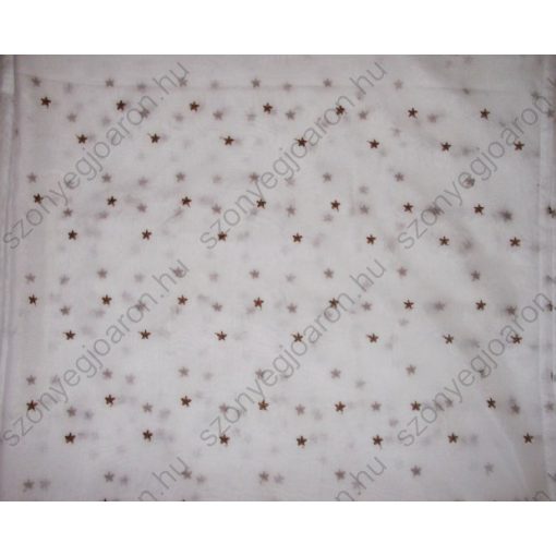 Csillag Fehér Organza kész Függöny 250 x 300 cm
