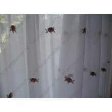 Melánia hímzett fehér organza függöny 250 x 300 cm