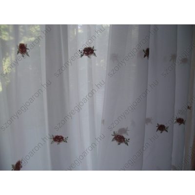 Melánia hímzett fehér organza függöny 250 x 300 cm