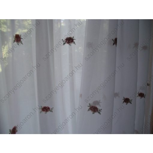 Melánia hímzett fehér organza függöny 250 x 300 cm