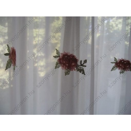 Melánia hímzett fehér organza függöny 250 x 300 cm