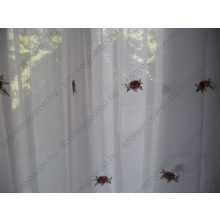 Melánia hímzett fehér organza függöny 250 x 300 cm