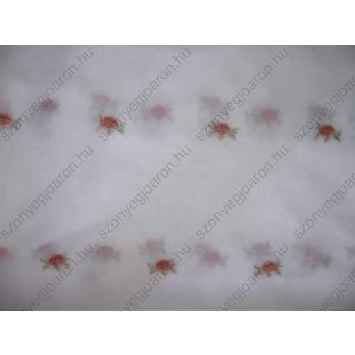 Melánia hímzett fehér organza függöny 250 x 300 cm