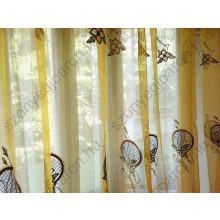 Jakarta Narancs Organza Függöny Csíptetős +Bújtatós