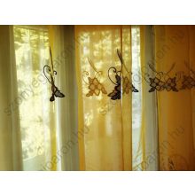 Jakarta Narancs Organza Függöny Csíptetős +Bújtatós