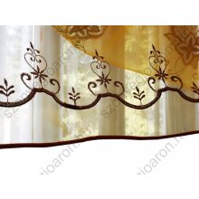 Jakarta Narancs Organza Függöny Csíptetős +Bújtatós