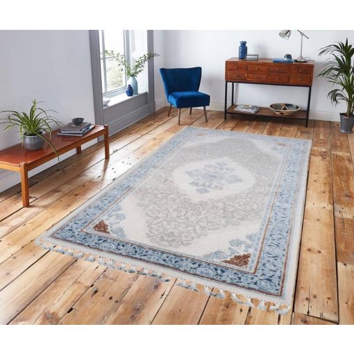 Kendari prémium kategóriás kék krém barna 150 x 230 cm szőnyeg