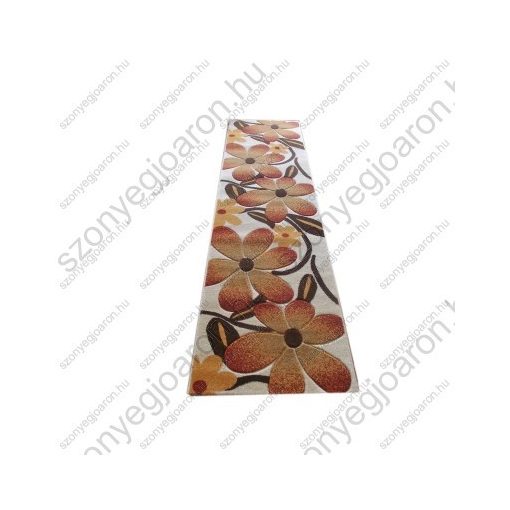 Graciella Fehér Narancs Nyírt Futó Szőnyeg 80 x 300 cm