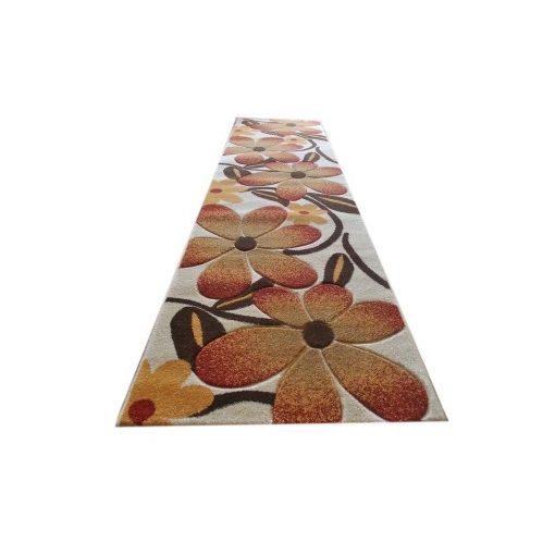 Graciella Fehér Narancs Nyírt Futó Szőnyeg 80 x 300 cm