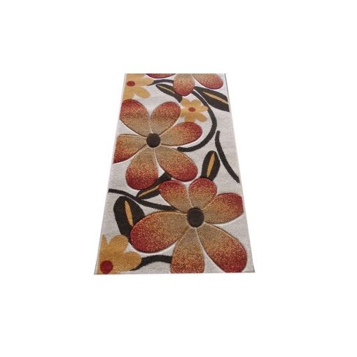 Graciella Fehér Narancs Nyírt Futó Szőnyeg 80 x 300 cm