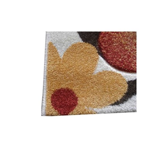 Graciella Fehér Narancs Nyírt Futó Szőnyeg 80 x 300 cm