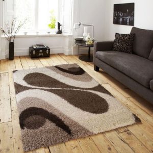Pop vastag Barna-Krém Shaggy szőnyeg 80 x 150 cm