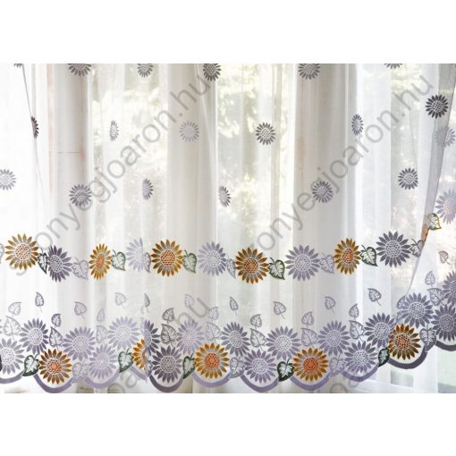 Gyopárka Fehér Jacquard Függöny 250 x 300 cm