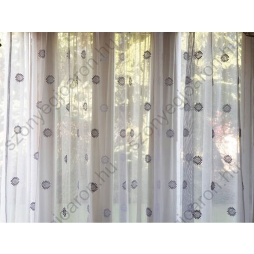 Gyopárka Fehér Jacquard Függöny 250 x 300 cm