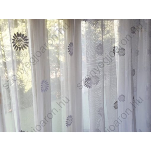 Gyopárka Fehér Jacquard Függöny 250 x 300 cm