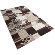 Abruzzo modern szőnyeg 250 x 350 cm barna bézs nagyméretű