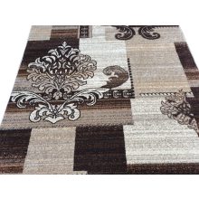 Abruzzo modern szőnyeg 250 x 350 cm barna bézs nagyméretű