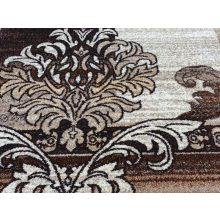 Abruzzo modern szőnyeg 250 x 350 cm barna bézs nagyméretű