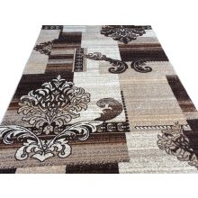 Abruzzo modern szőnyeg 250 x 350 cm barna bézs nagyméretű