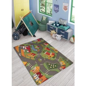 Autópályás gyerekszőnyeg 200 x 200 cm