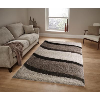 Klára Bézs Arany Shaggy Szőnyeg 125 x 200 cm