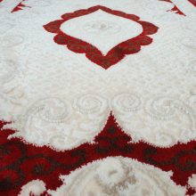 Adolár Exclusive Prémium Szőnyeg Bordó Fehér 70 x 100 cm