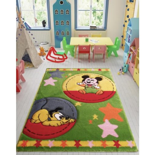 Plútó és Mickey Zöld gyerekszőnyeg