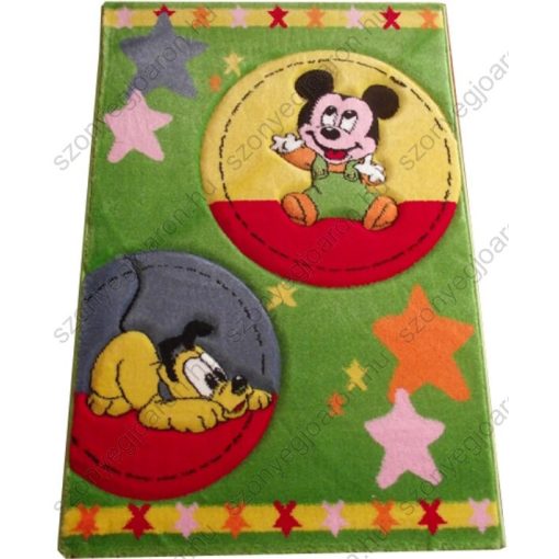 Plútó és Mickey Zöld gyerekszőnyeg