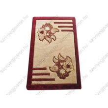 Agatha Bordó Krém Szőnyeg 80 x 150 cm