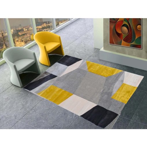 Akela Modern Sárga Szőnyeg 70 x 100 cm