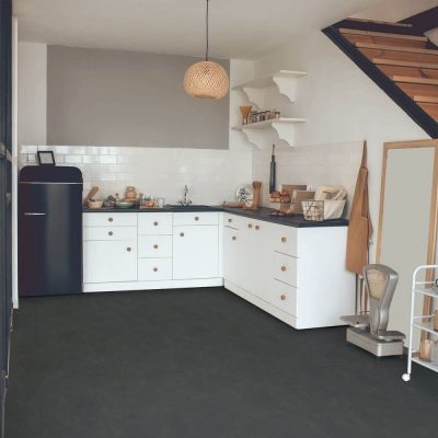   Ambros kőhatású antracitszürke modul vinyl padló LVT 2,5 mm