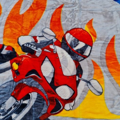Angelotti Full Vastag Gyerek Pléd Motoros Ágytakaró Kék 160 x 220 cm