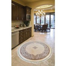 Antilia kerek klasszikus szőnyeg 200 cm bézs