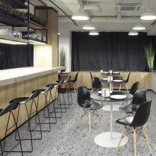 Antritt vinyl padló ipari PVC világos szürke 2 m 3 m és 4 m széles