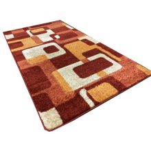 Argentin modern szőnyeg 120 x 170 cm narancs kockás