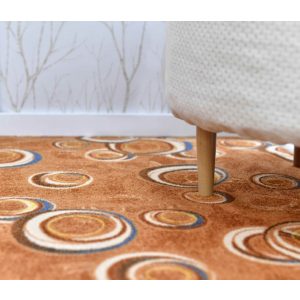 Avenár Barna Terra Padlószőnyeg Karikás 4 m széles