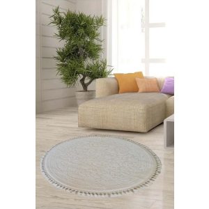 Amini Kerek Klasszikus Szőnyeg Bézs 120 cm