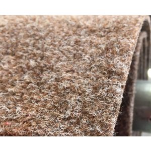   Erős Ipari Filc Padlószőnyeg 4m barna színben Edző-, és fitness termekbe