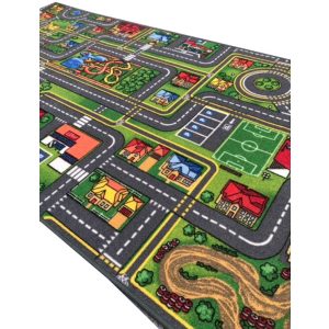   Hello Boy fiús autópályás gyerek padlószőnyeg 4 m széles