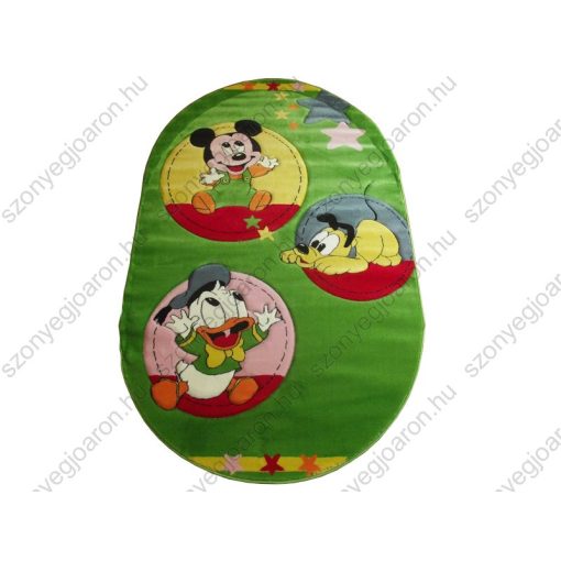 Mickey Álmai  Zöld Ovál Gyerekszőnyeg 125 x 200 cm